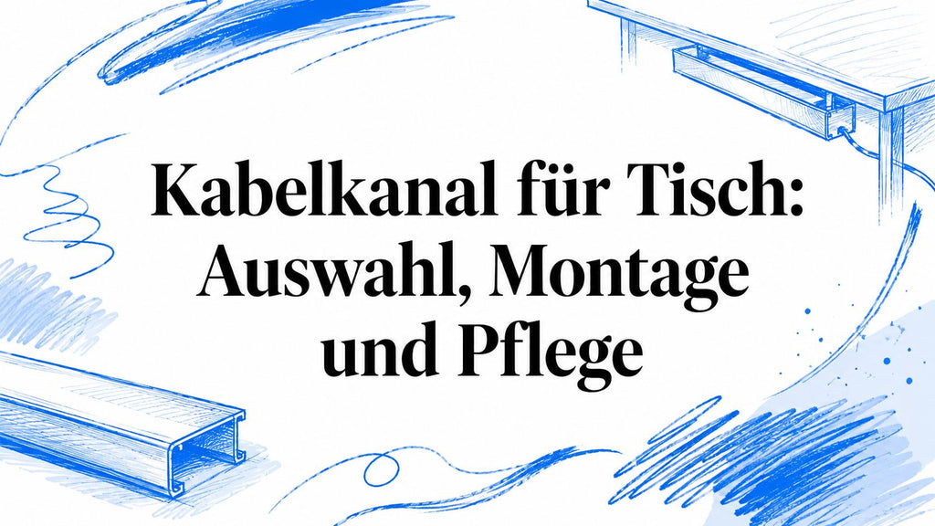 Kabelkanal für Tisch: Auswahl, Montage und Pflege