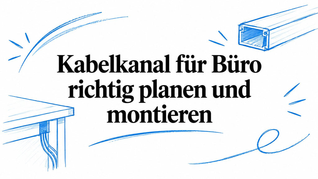 Kabelkanal für Büro richtig planen und montieren