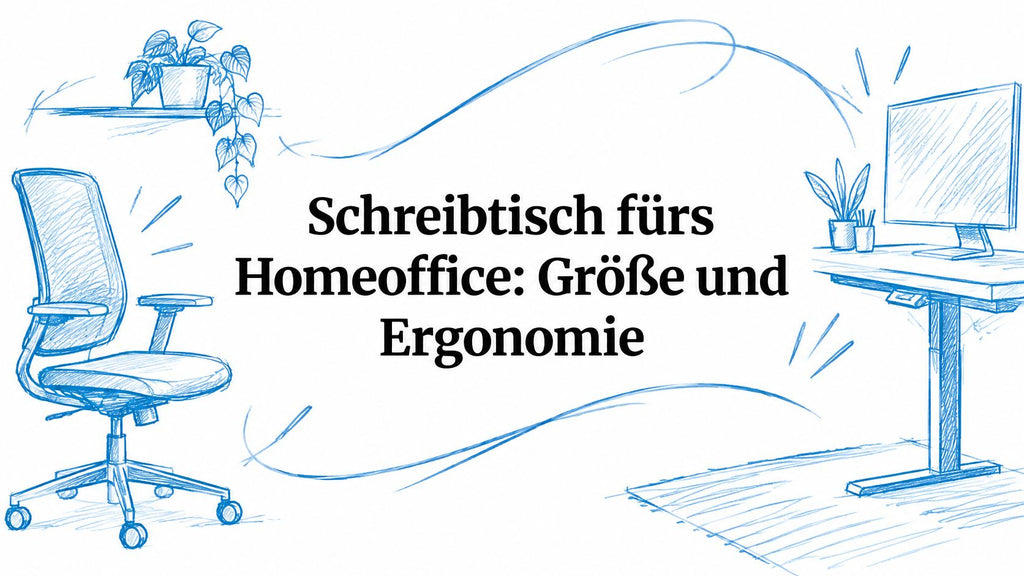 Schreibtisch fürs Homeoffice: Größe und Ergonomie