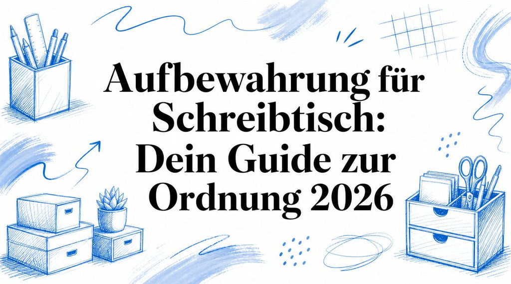 Aufbewahrung für Schreibtisch: Dein Guide zur Ordnung 2026