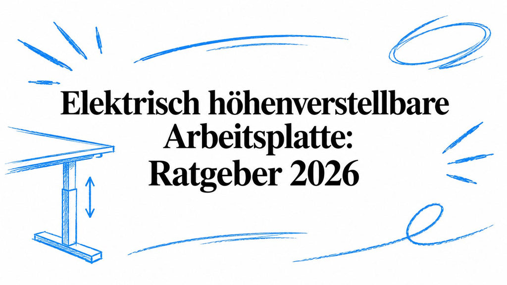 Elektrisch höhenverstellbare Arbeitsplatte: Ratgeber 2026