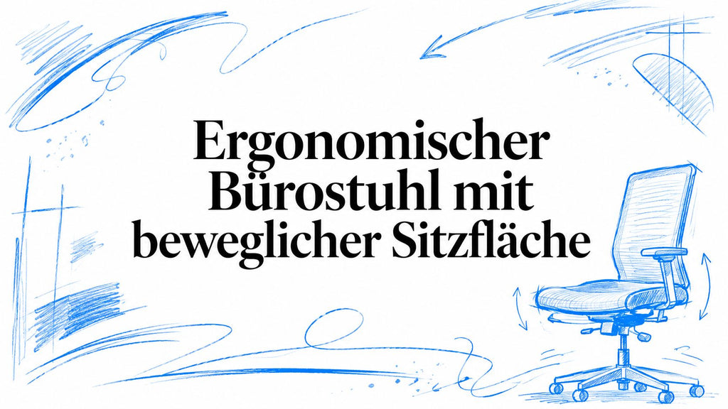 Ergonomischer Bürostuhl mit beweglicher Sitzfläche