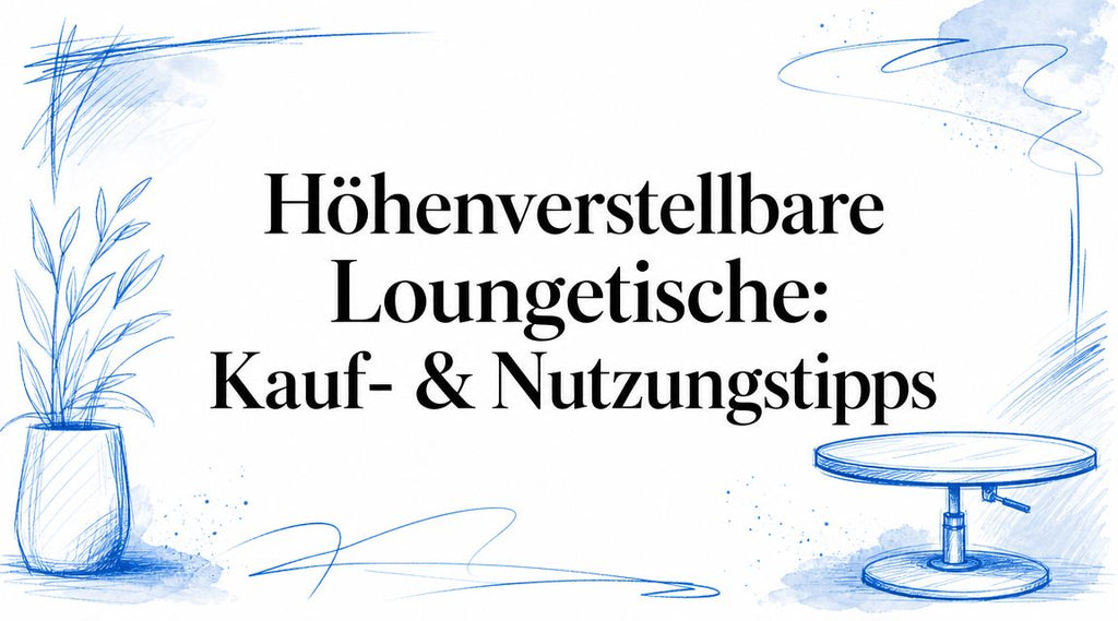 Höhenverstellbare Loungetische: Kauf- & Nutzungstipps