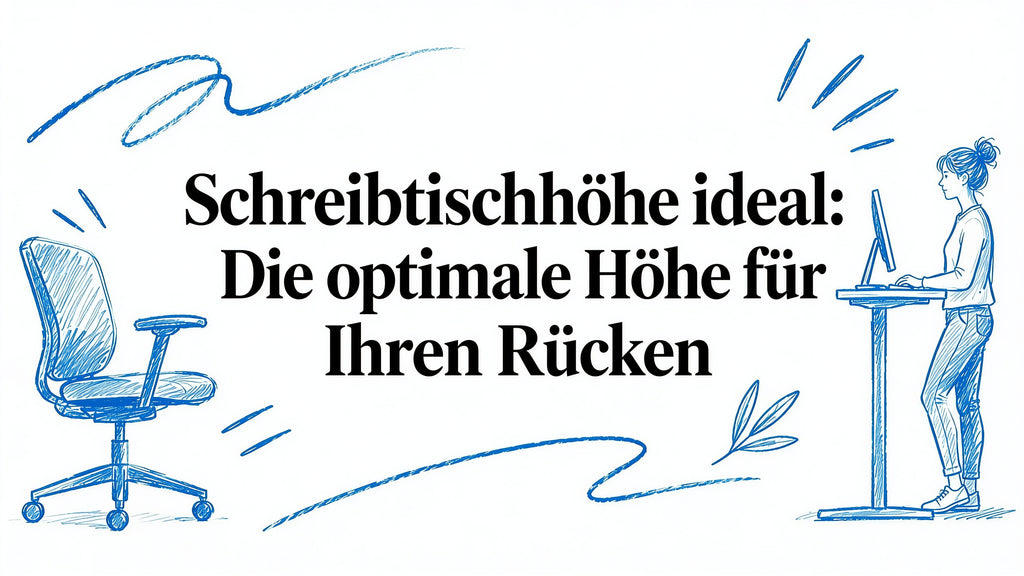 Schreibtisch höhe ideal: Die optimale Höhe für Ihren Rücken
