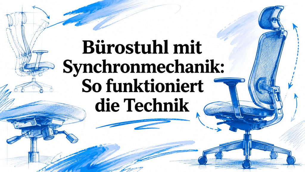 Bürostuhl mit Synchronmechanik: So funktioniert die Technik